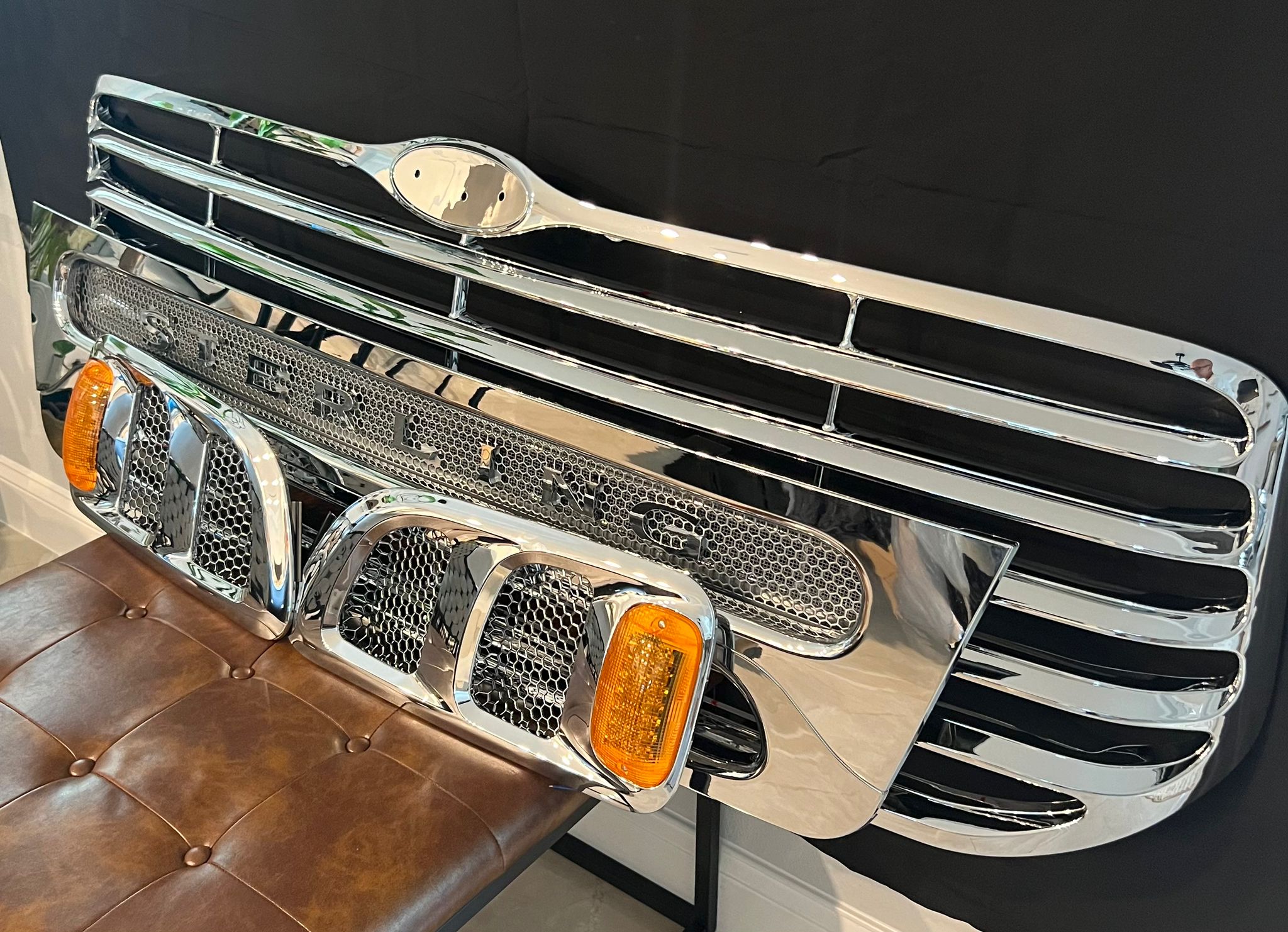 Sterling Truck Grille, Lower Gilles (AT & LT) and Air Hood Side Vent Combo (1