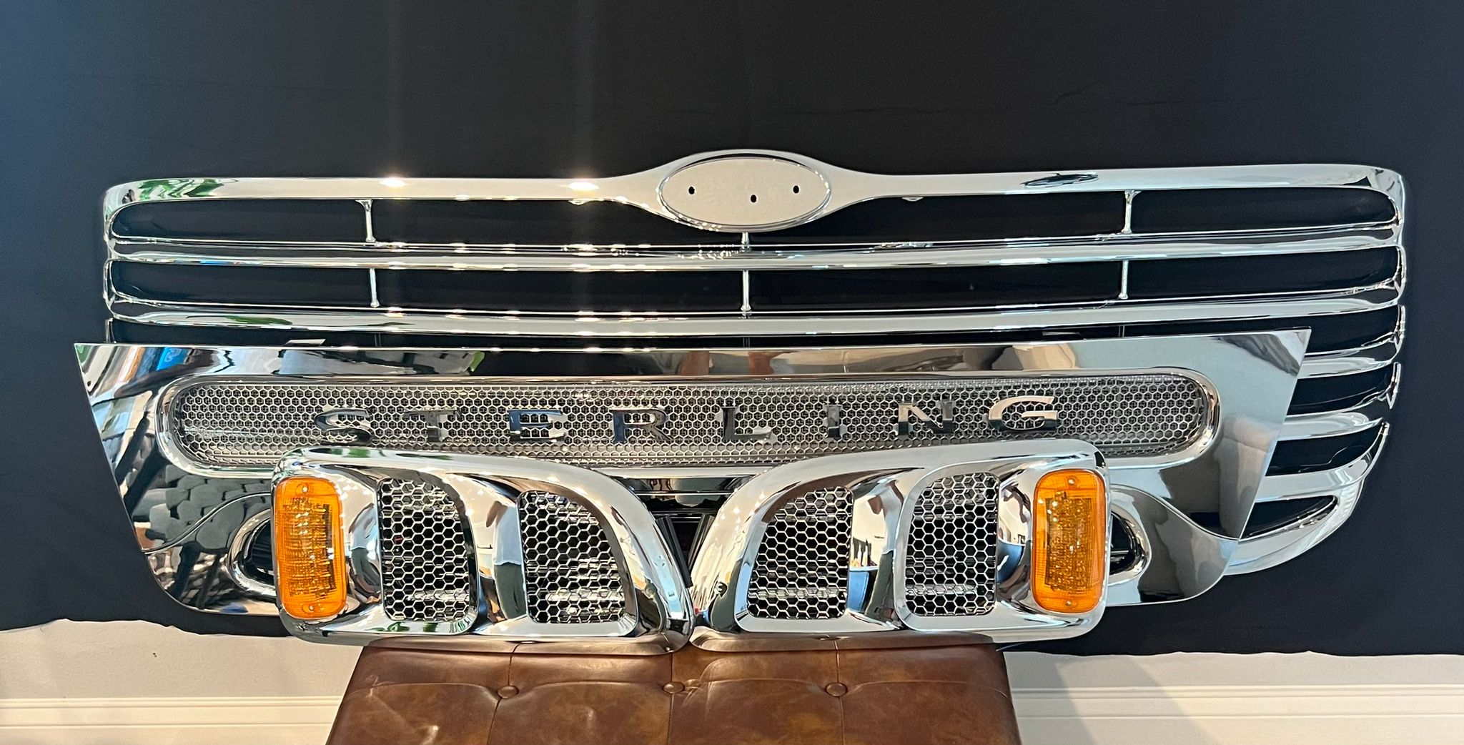 Sterling Truck Grille, Lower Gilles (AT & LT) and Air Hood Side Vent Combo (1)